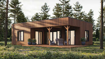 Insulated wooden houses